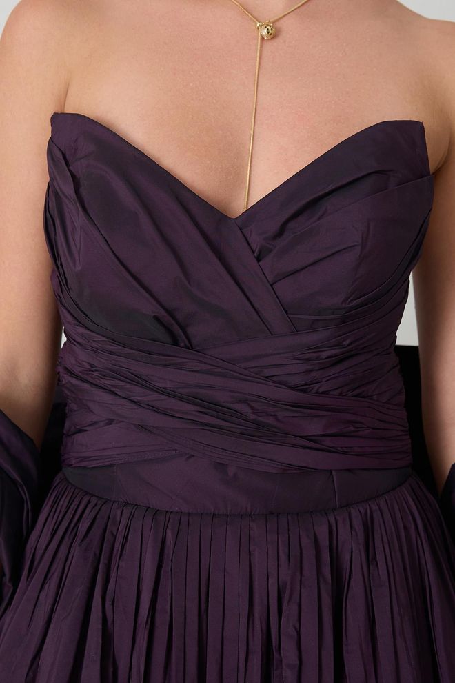 Setre Elegant Purple Fit And Flare Dress Wholesale Clothing Glam