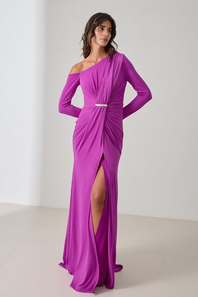 Setre Fuchsia Elegant Glam Sheath Dress Wholesale Clothing Sexy