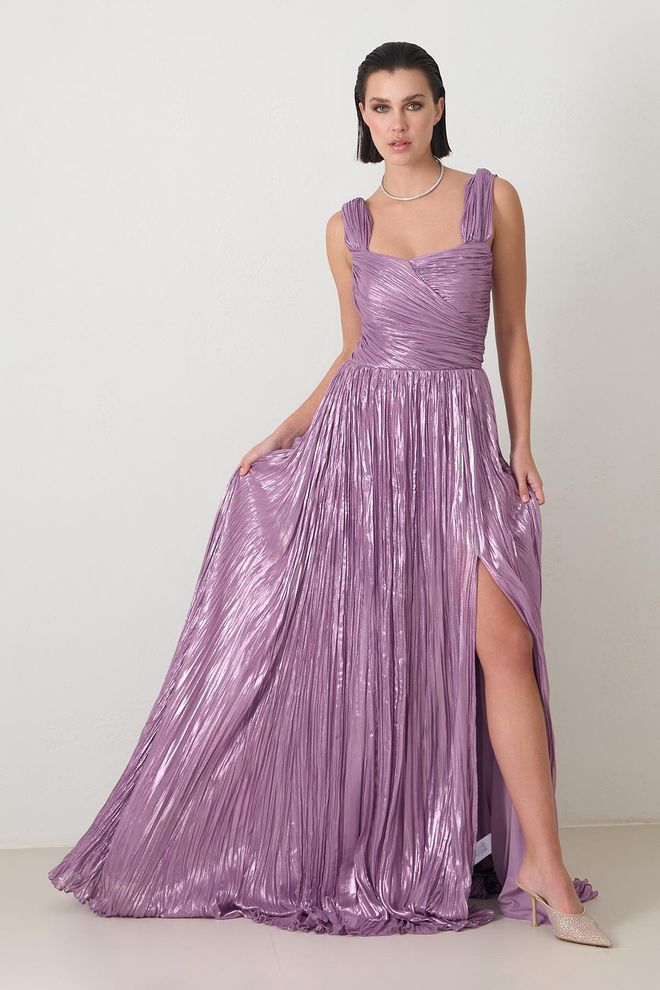 Setre Elegant Purple Fit And Flare Dress Wholesale Clothing Cocktail