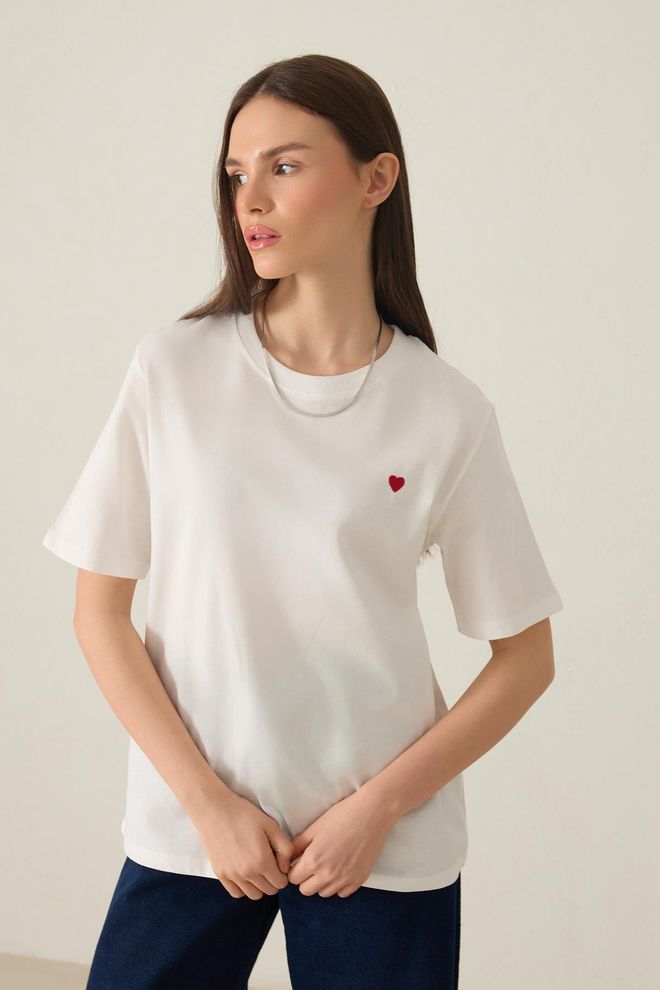 Setre Alb Casual Drăguț De Stradă Tricou Îmbrăcăminte cu ridicata Casual