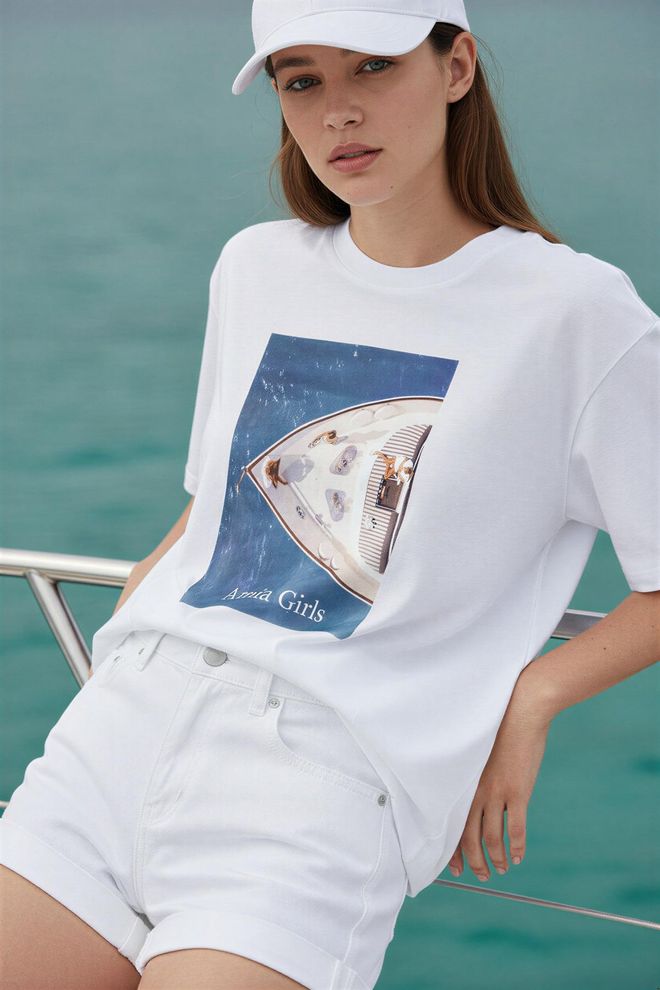 Setre White Casual Streetwear Tshirt Wholesale Clothing Casual