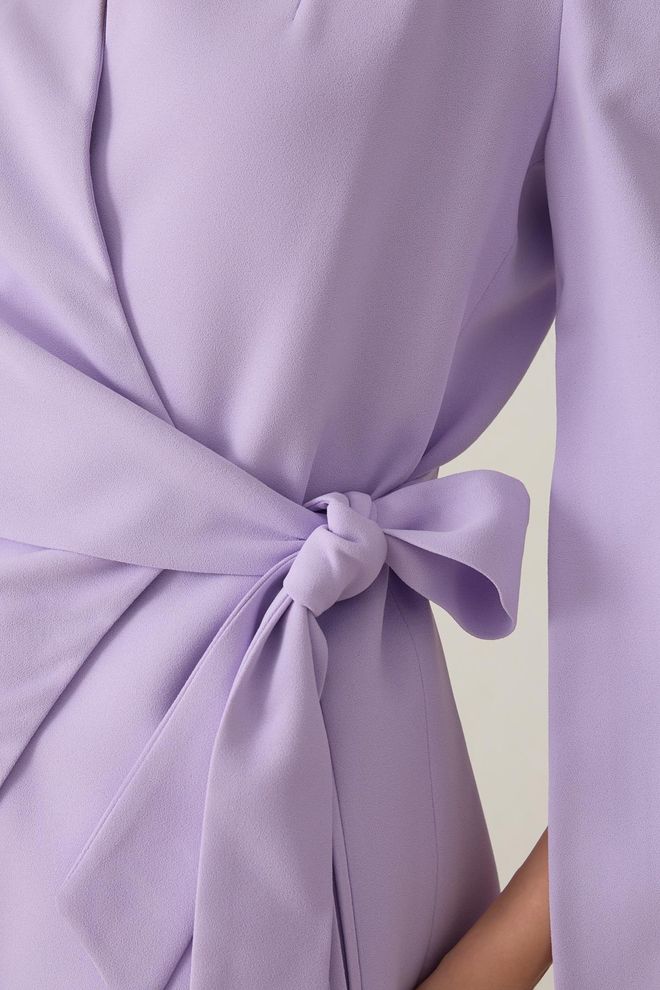 Setre Purple Elegant Slim Fit Wrapover Jacket Wholesale Clothing Spring