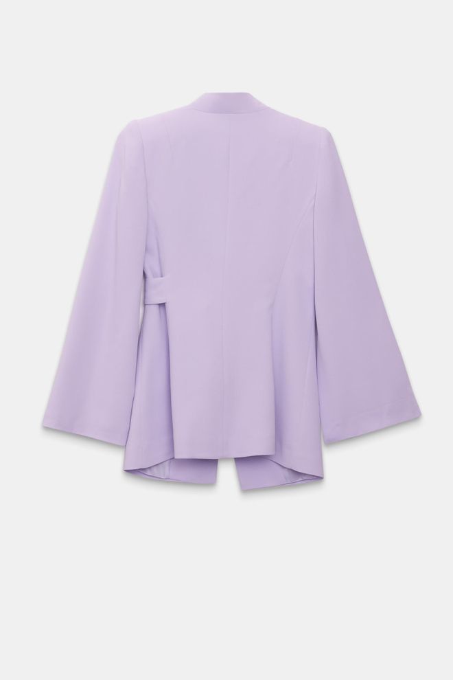 Setre Purple Elegant Slim Fit Wrapover Jacket Wholesale Clothing Birthday