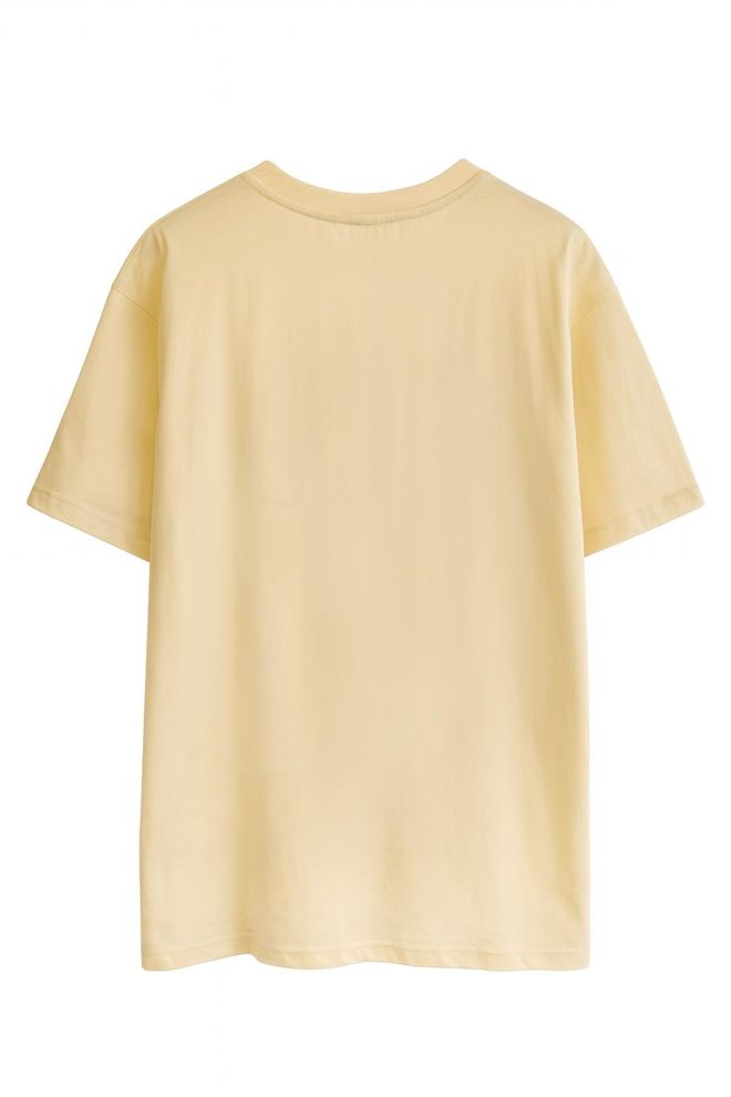 Setre Beige Casual T Shirt Met Ronde Hals En Korte Mouwen Groothandel Kleding 1