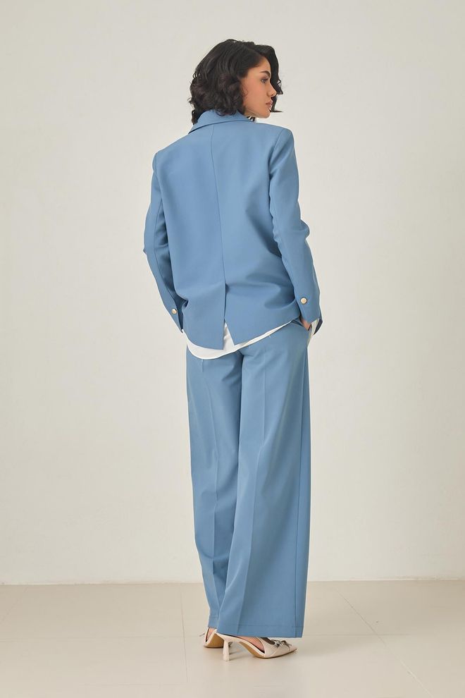 Setre Blue Formal Single Breasted Blazer Jacket Wholesale Clothing Formal