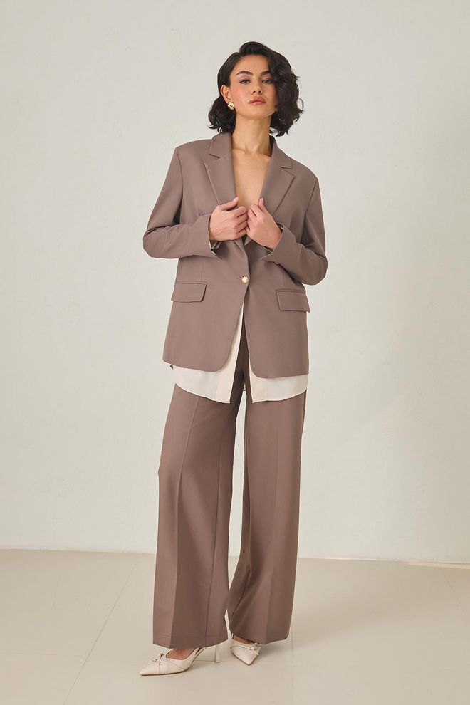 Setre Brown Elegant Formal Jacket Wholesale Clothing Vintage