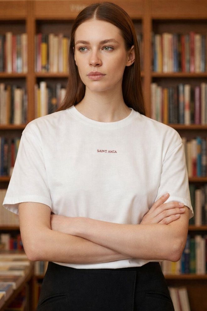 Setre White Casual Elegant Tshirt With Letter Print Wholesale Clothing Spring