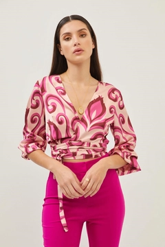 Veleprodajni model oblačil nosi 10290 - Blouse - Orchid, turška veleprodaja Bluza od Setre