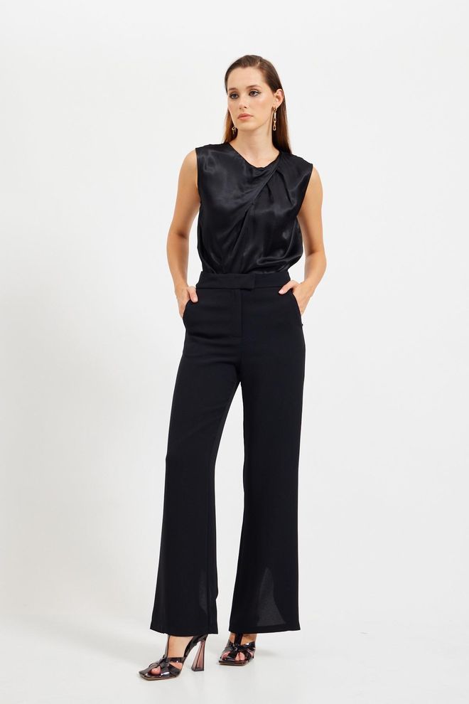 Setre Broek Zwart Groothandel Kleding Formeel