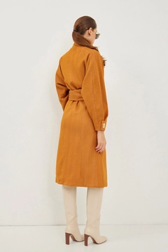 Un model de îmbrăcăminte angro poartă 40419 - Coat - Tan, turcesc angro Palton de Setre