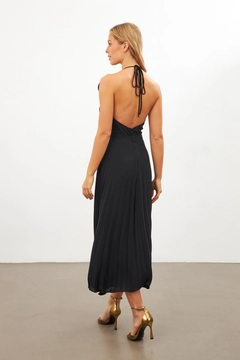 Hurtowa modelka nosi str11397-dress-black, turecka hurtownia Sukienka firmy Setre
