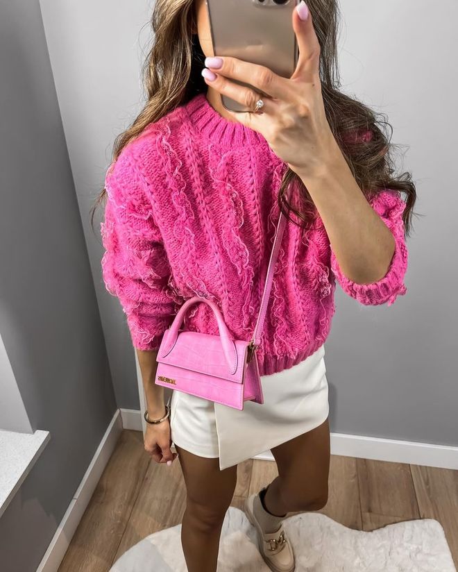 Sobe Istanbul Pulover roza Oblačila na debelo Akril