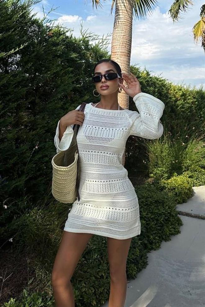 Sobe Istanbul Suknelė Ecru Didmeninė prekyba drabužiais Kokteilinė