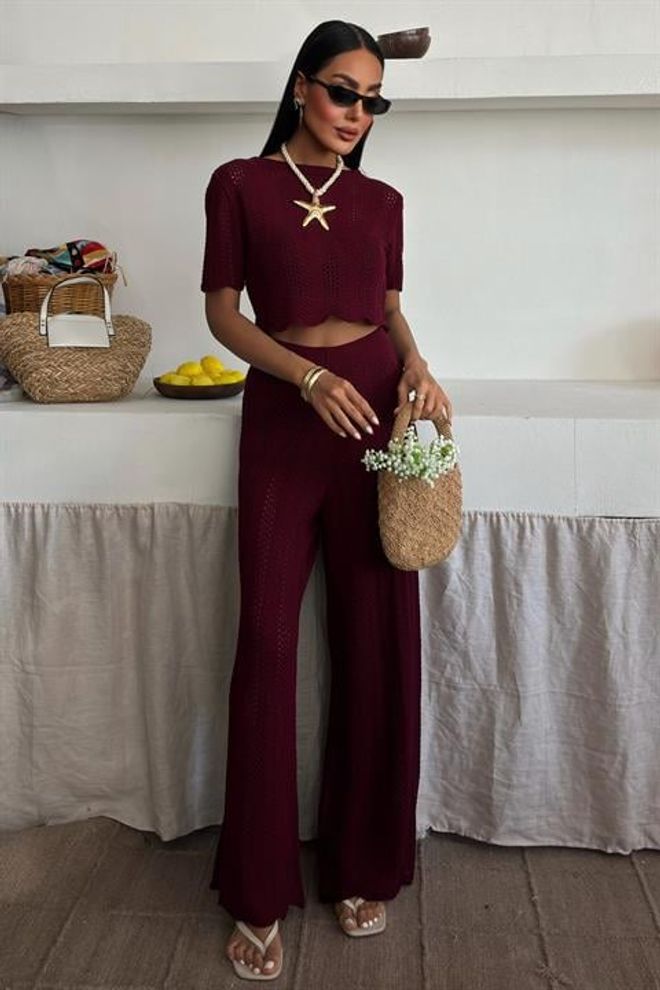 Sobe Istanbul Gebreide Blousebroek Dubbelpak Groothandel Kleding Casual