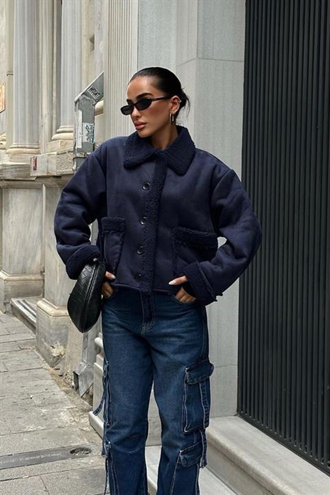 Sobe Istanbul Giacca In Pelle Scamosciata Foderata In Pelliccia Abbigliamento all'ingrosso Casuale