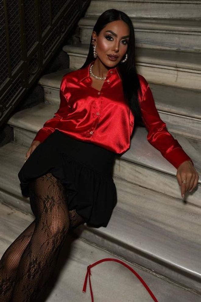 Sobe Istanbul Premium Σατέν Πουκάμισο Χονδρικό εμπόριο ενδυμάτων Κομψό