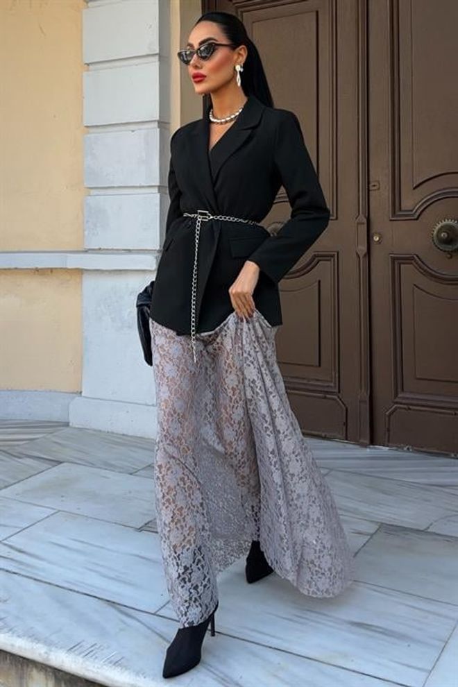 Sobe Istanbul Maxirock Mit Spitze Großhandelskleidung Elegant
