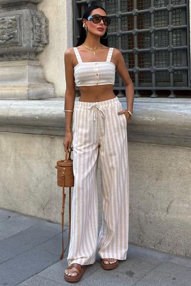 Sobe Istanbul Abito In Lino Karolina Abbigliamento all'ingrosso Casuale