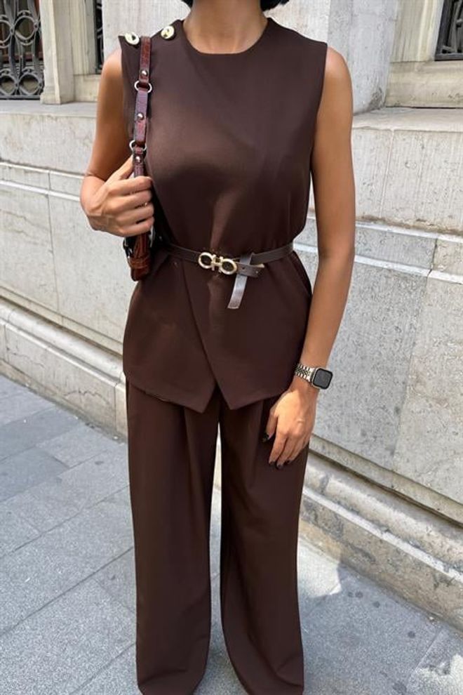 Sobe Istanbul Σετ Καφέ Κομψό Επίσημο Casual Χονδρικό εμπόριο ενδυμάτων Καλοκαίρι