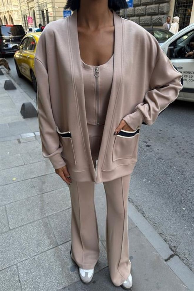 Sobe Istanbul Ensemble Beige Élégant Décontracté Sport Vêtements en gros Automne