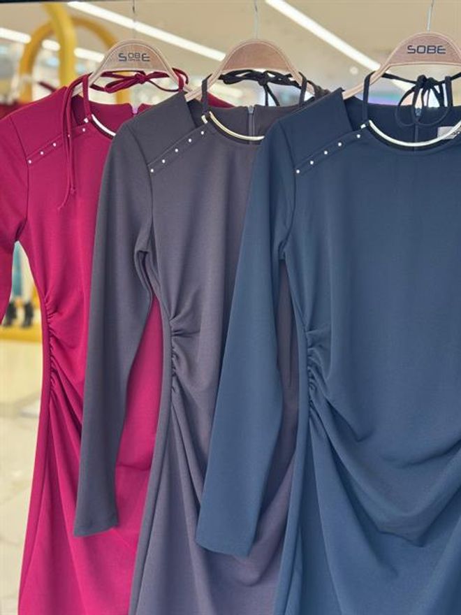 Sobe Istanbul Vestito Nero Sexy Elegante Formale Glam Mini A Guaina Abbigliamento all'ingrosso Glamour