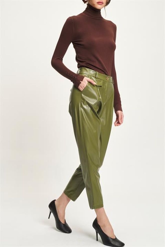 Sobe Istanbul Zelene Elegantne Casual Ulične Hlače Veleprodaja odjeće Ulična moda