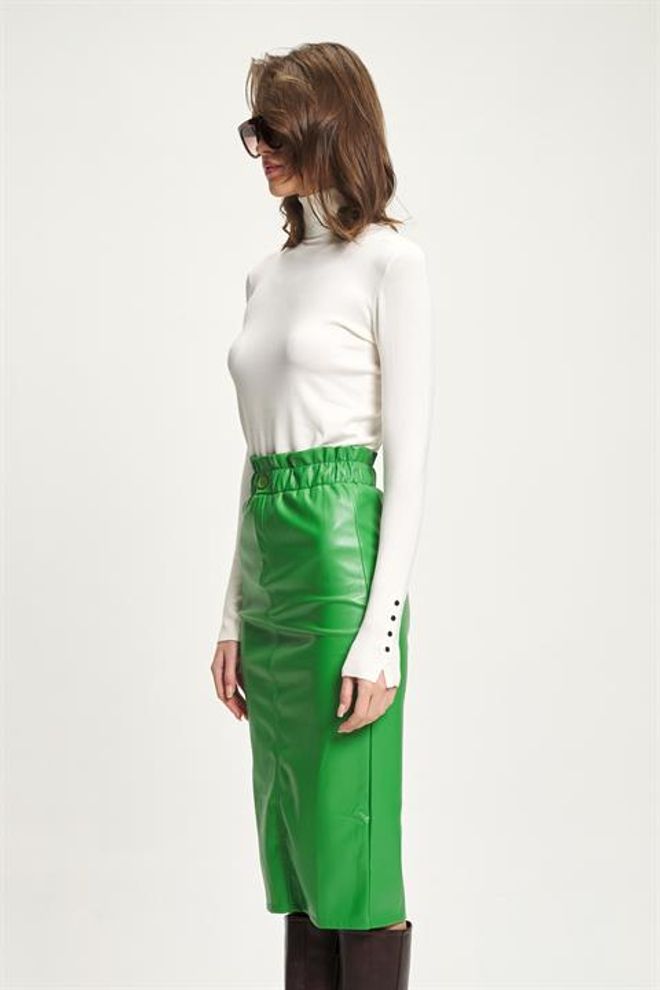 Sobe Istanbul Green Elegant Formal Glam Pencil Skirt Midi Wholesale Clothing Sexy