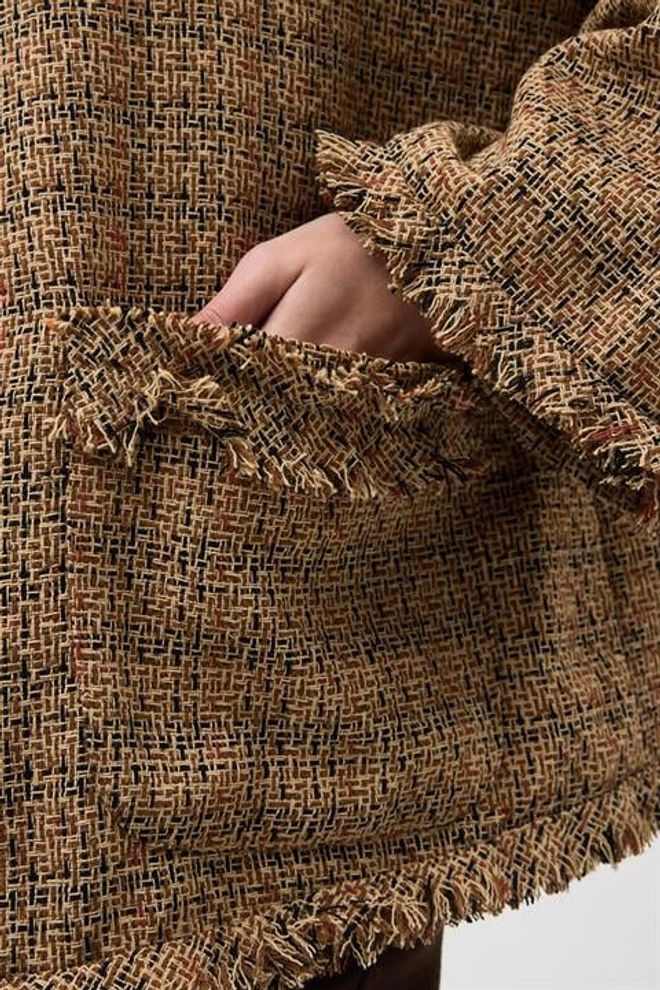 Sobe Istanbul بني أنيق كارو سترة مفردة الصدر السترة ملابس بالجملة غير رسمي