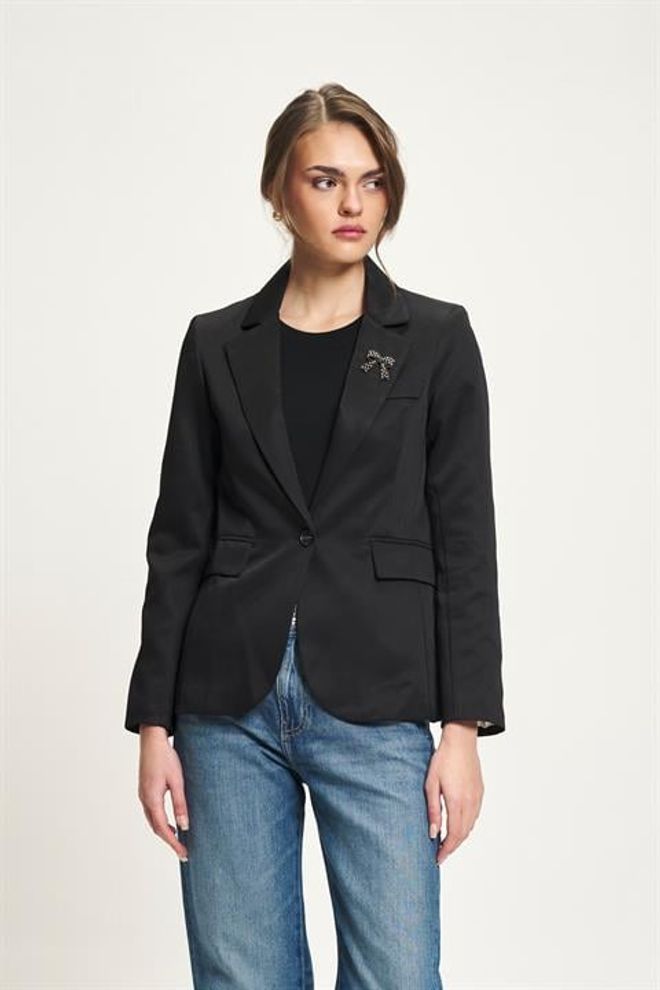 Sobe Istanbul Черный Формальный Однобортный Пиджак Оптовая продажа одежды Повседневный