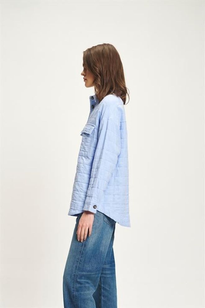 Sobe Istanbul Blue Casual Streetwear Oversized Shirt Wholesale Clothing Spring