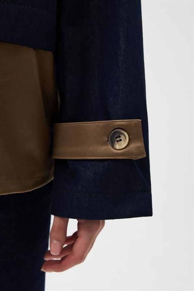 Sobe Istanbul معطف كاكي مقنع غير رسمي أنيق ملابس بالجملة ربيع