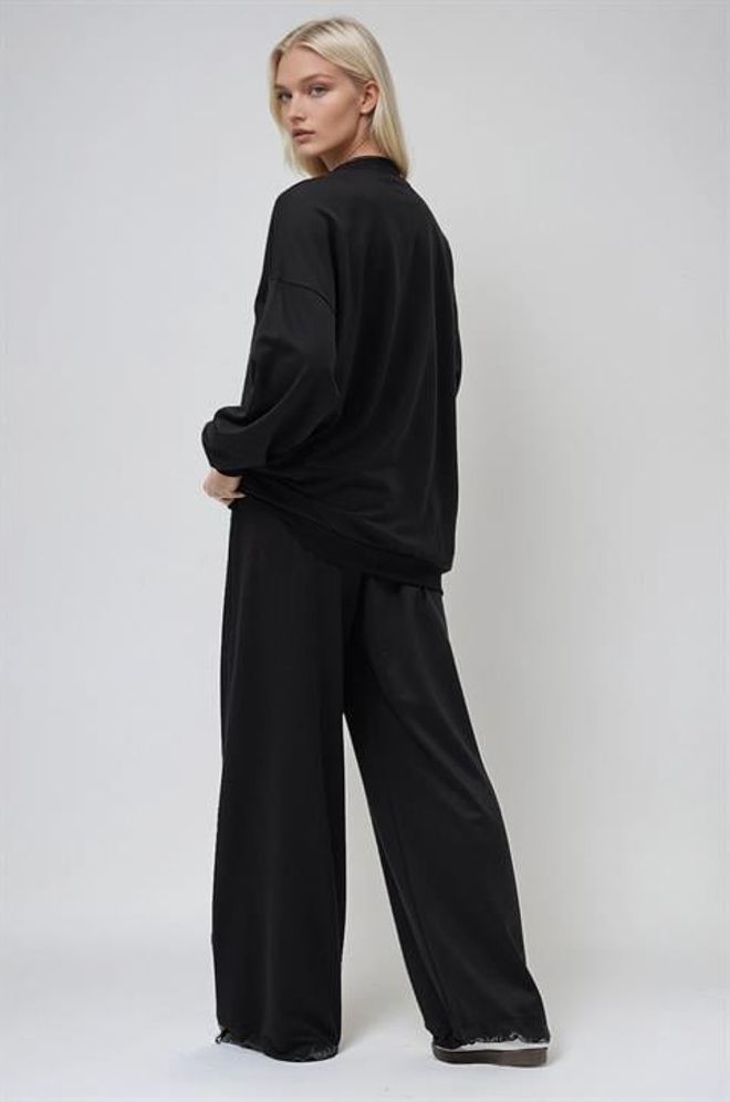 Sobe Istanbul Black Casual Sport Streetwear Set Wholesale Clothing Fall