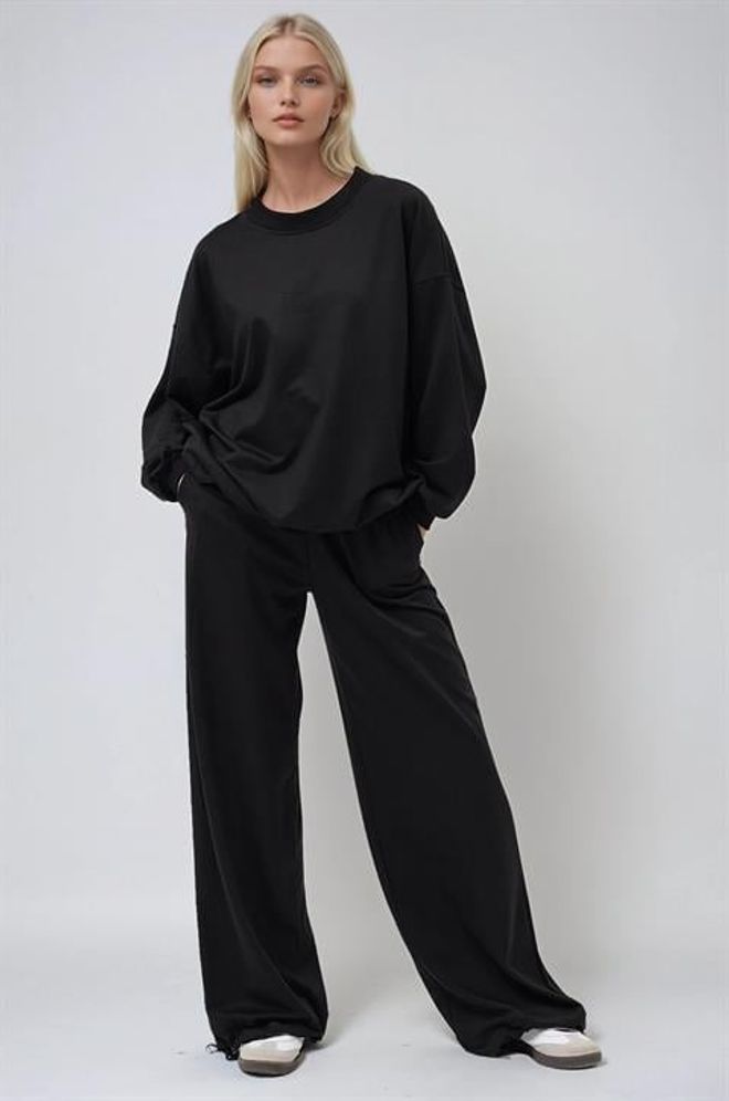 Sobe Istanbul Black Casual Sport Streetwear Set Wholesale Clothing 5