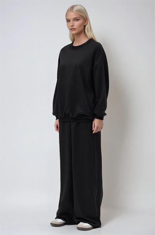 Sobe Istanbul Black Casual Sport Streetwear Set Wholesale Clothing Casual