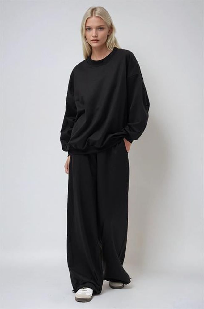 Sobe Istanbul Black Casual Sport Streetwear Set Wholesale Clothing 1