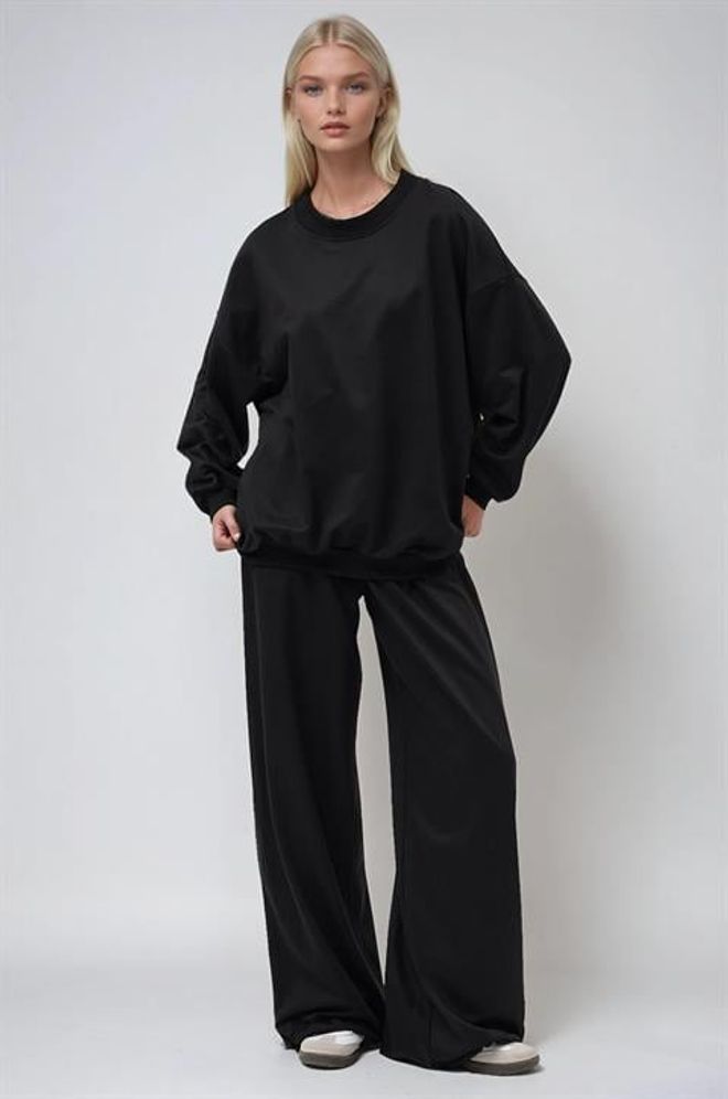 Sobe Istanbul Black Casual Sport Streetwear Set Wholesale Clothing Modest