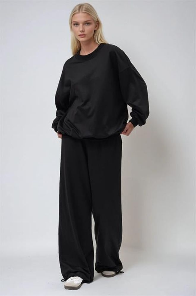 Sobe Istanbul Black Casual Sport Streetwear Set Wholesale Clothing Work