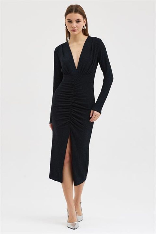 Sobe Istanbul Čierne Sexy Elegantné Formálne Bodycon Šaty Veľkoobchod s oblečením Sexy