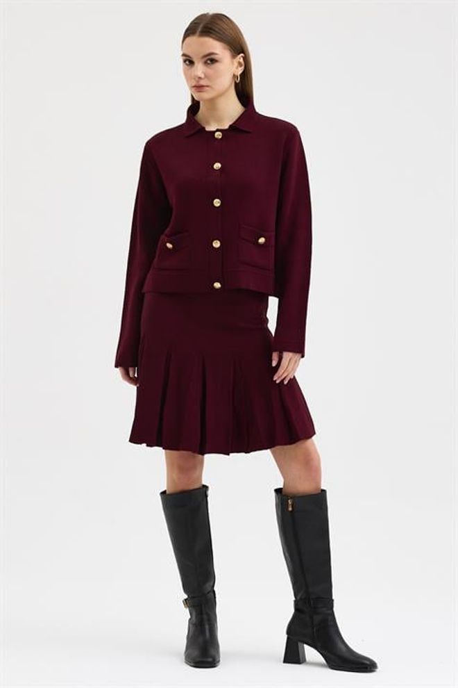 Sobe Istanbul Claret Red Formal Elegant Vintage Set Wholesale Clothing 1