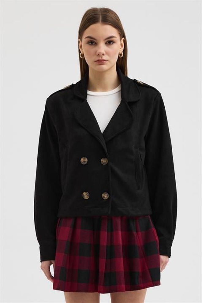 Sobe Istanbul Čierna Neformálna Tričko Bunda Veľkoobchod s oblečením Neformálny