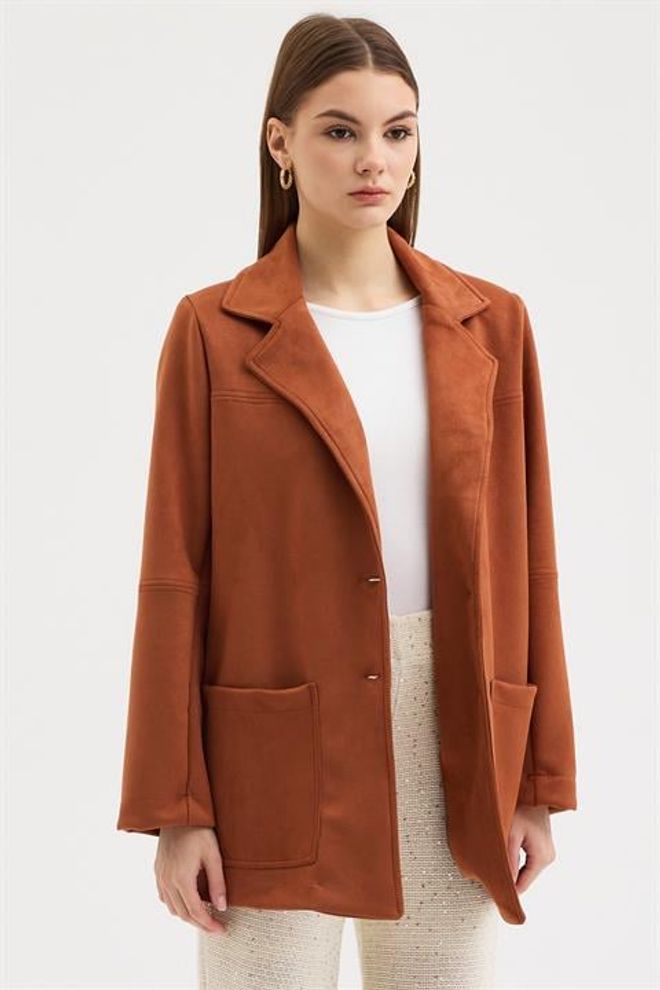 Sobe Istanbul Hnedá Neformálny Elegantný Vintage Retro Bunda Veľkoobchod s oblečením Neformálny