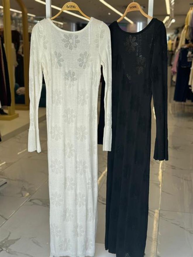 Sobe Istanbul Backless Knit Dress Ecru Wholesale Clothing 9