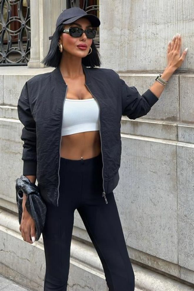 Sobe Istanbul Back Printed Bomber Jacket Wholesale Clothing Fall