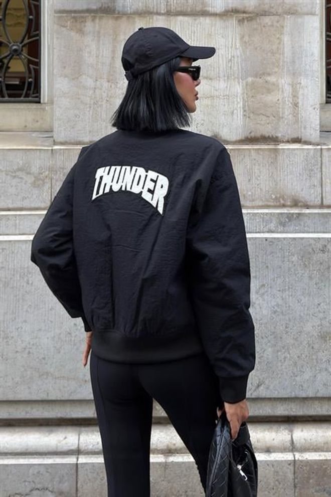 Sobe Istanbul Back Printed Bomber Jacket Wholesale Clothing Elastane