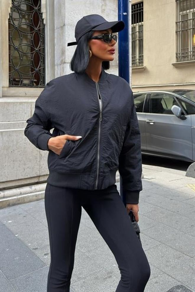 Sobe Istanbul Back Printed Bomber Jacket Wholesale Clothing Streetwear