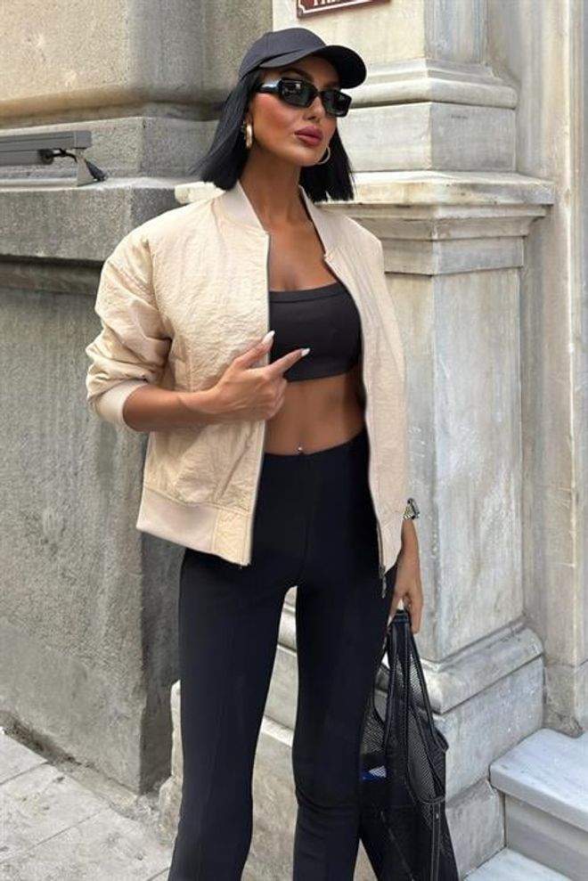 Sobe Istanbul Back Printed Bomber Jacket Wholesale Clothing Fall