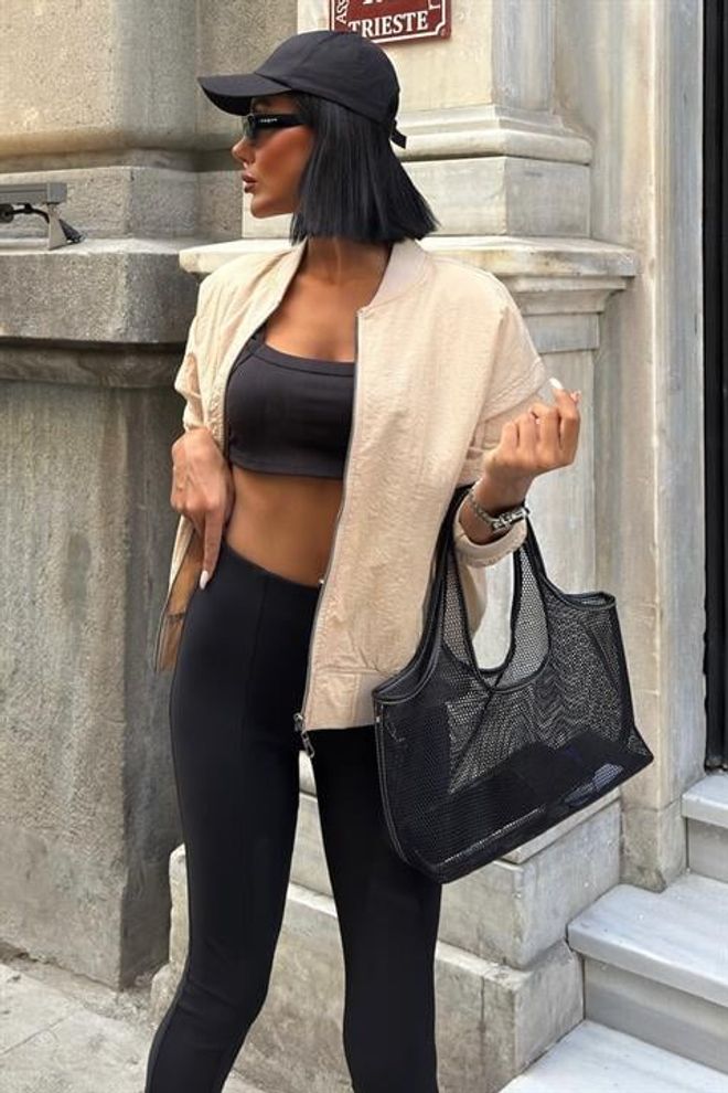 Sobe Istanbul Back Printed Bomber Jacket Wholesale Clothing Polyester