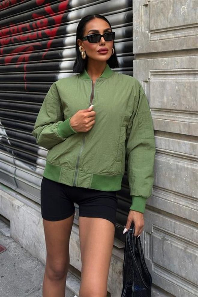 Sobe Istanbul Back Printed Bomber Jacket Wholesale Clothing Streetwear