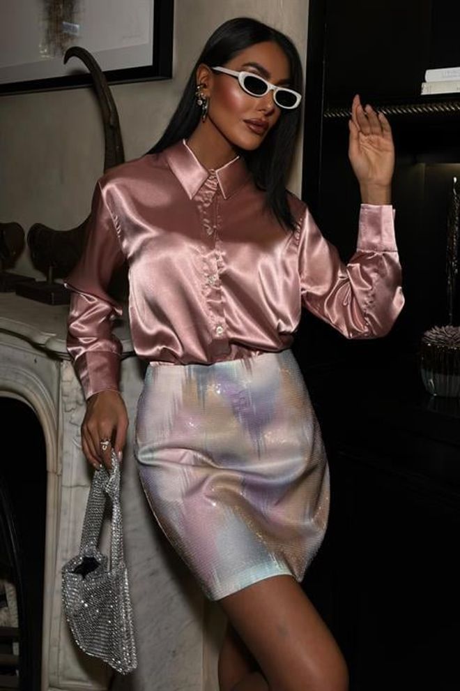 Sobe Istanbul Premium Satin Shirt Wholesale Clothing Elegant