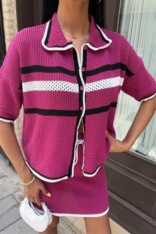 Sobe Istanbul Suknja S Ovratnikom Košulje Pleteno Odijelo Veleprodaja odjeće 8